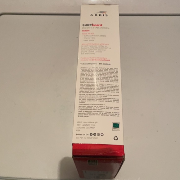 ARRIS Surfboard SB8200 DOCSIS 3.1 Cable modem 2 1GB+ Illuminate monthly fees - Picture 4 of 13